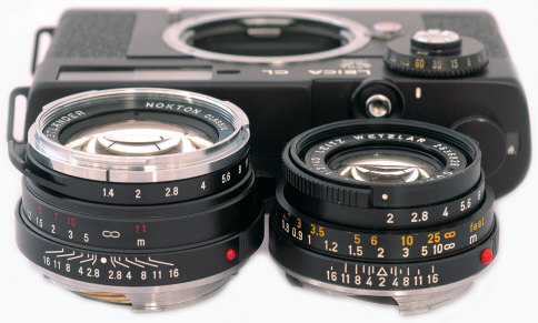 So far four 40mm Leica M mount lenses have been produced the Voigtlander 