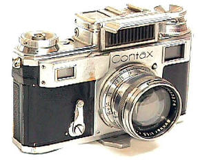 uncoated Contax Zeiss Contax II 8/2.8cm Tessar lens for Contax II ca 1938 